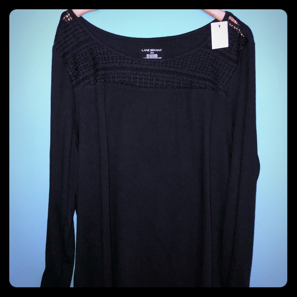 Lane Bryant Black Lightweight Sweater 22/24 NWT